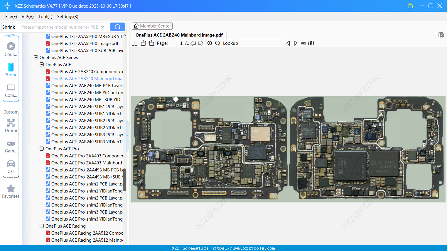OnePlus ACE 2AB240 Mainbord Image